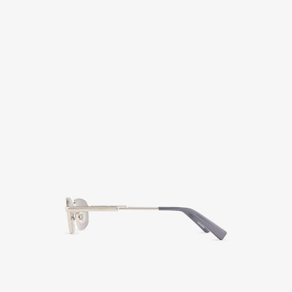 Солнцезащитные очки Jacquemus овальные из нержавеющей стали, мультиколор — фото 4