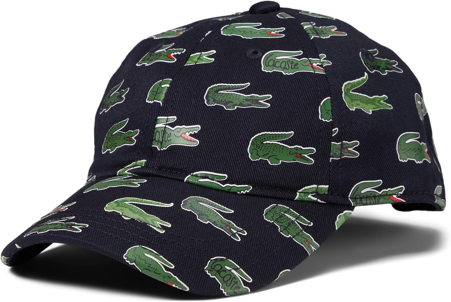 

Хлопковая кепка Lacoste Unisex-Adult с фирменным принтом, Navy Blue/Green