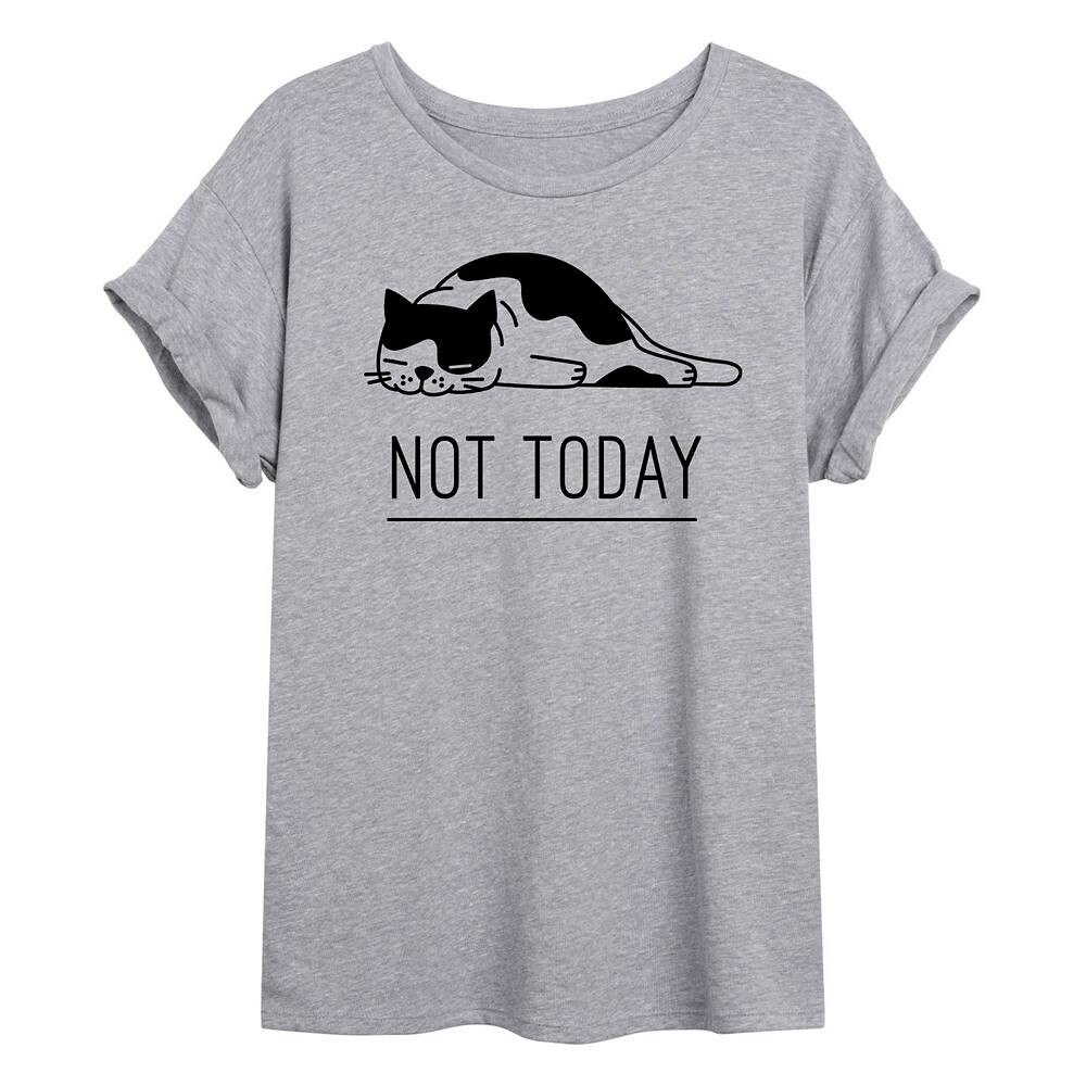 

Струящаяся футболка Not Today Cat для юниоров, цвет Heather Gray