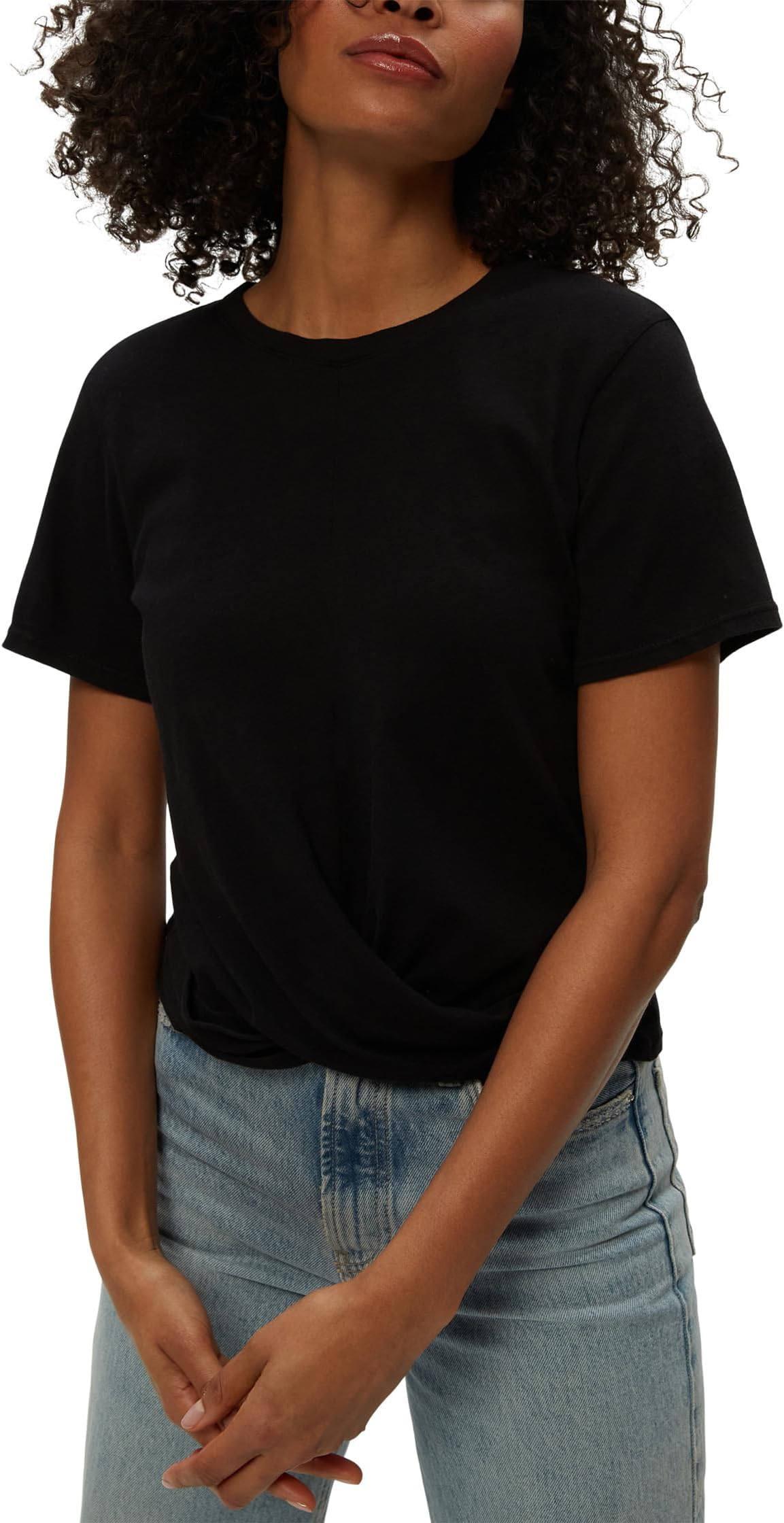 

Футболка Michael Stars Hollis Criss Cross Tee, черный
