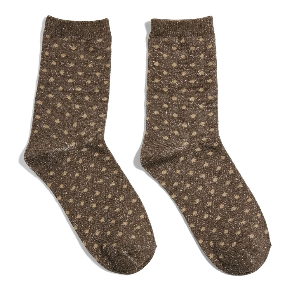 

Носки Pieces Sebby Glitter Long Pattern long, коричневый