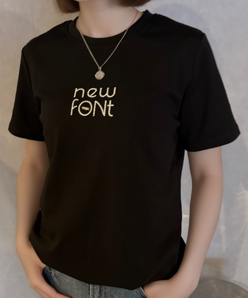 

Футболка с вышитым логотипом и нашивкой Girly Doll, черный