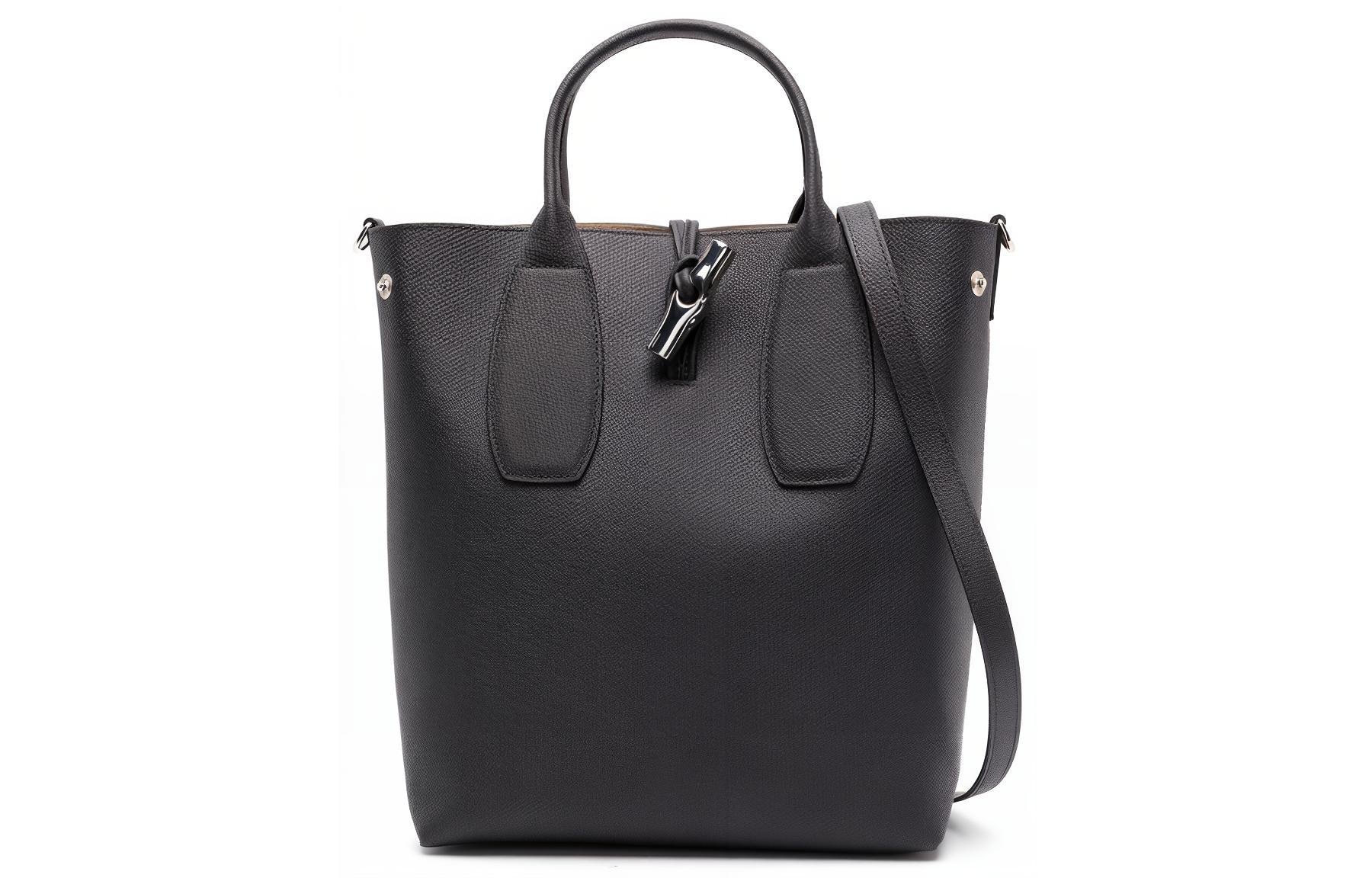 

LONGCHAMP Средняя кожаная сумка через плечо Розо