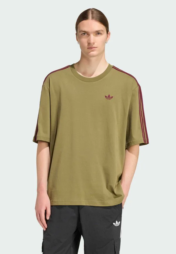 Футболка с принтом 3s Adidas Originals, Focus Olive/Maroon