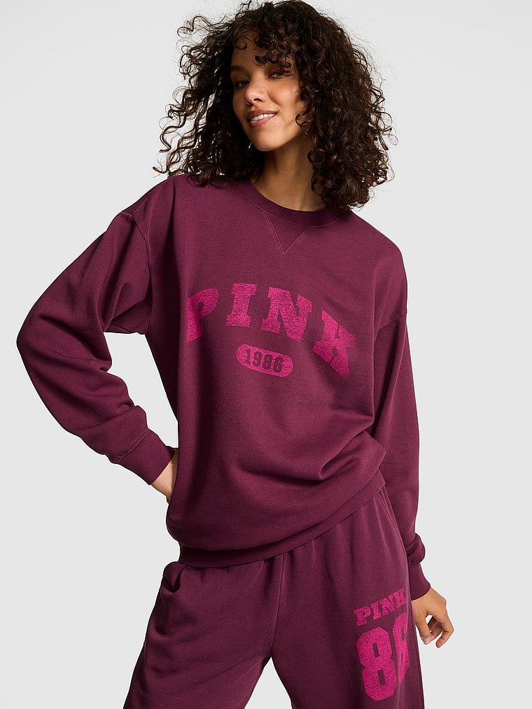 

Толстовка свободного кроя из флиса Ivy Pink, цвет wild rose