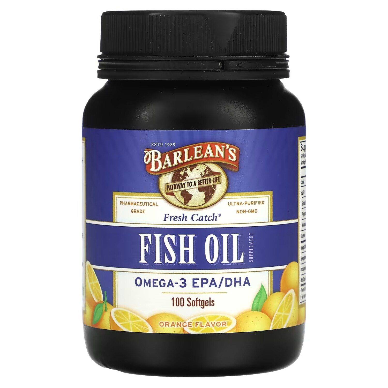 

Добавка с рыбьим жиром Barlean's, Fresh Catch, апельсин, 100 мягких капсул