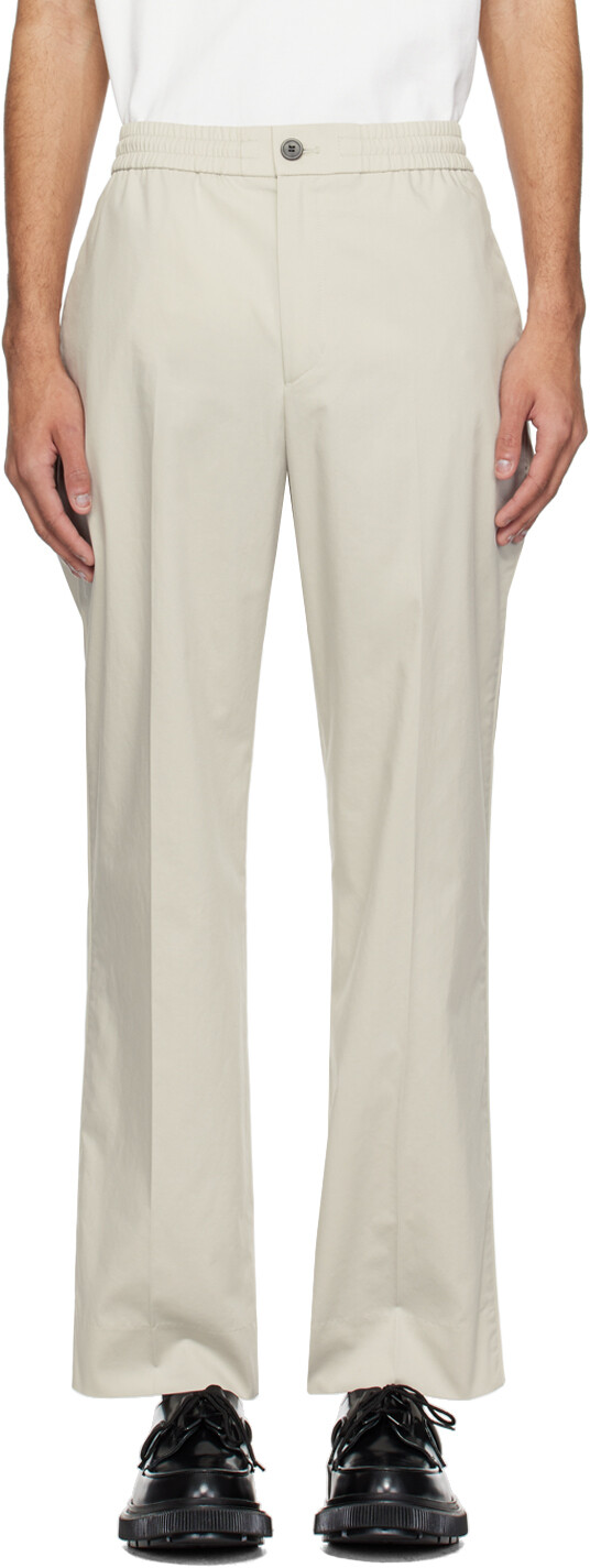 

Серые брюки на потайной кулиске Solid Homme