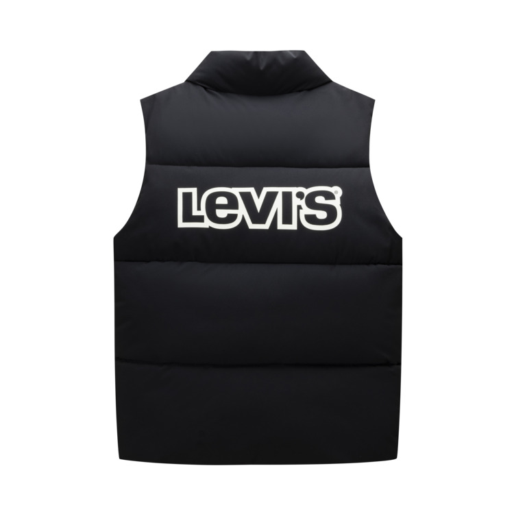 Levis Утепленная пуховая жилетка Levi’s Comfortable Warm Down черный для подростков — фото 3