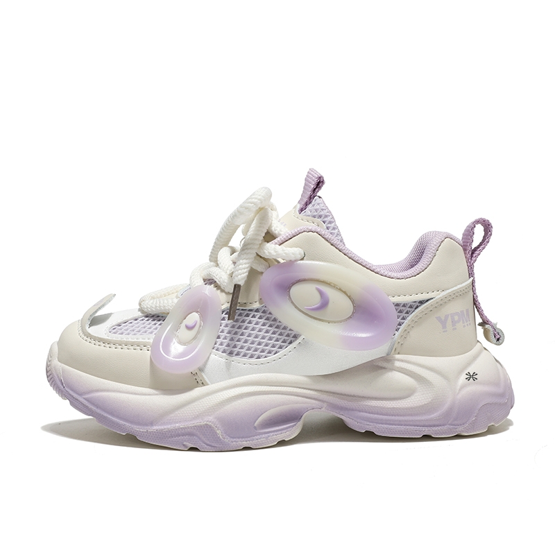 

Прочная дышащая детская обувь для повседневной жизни YUZHAOLIN, белый/фиолетовый