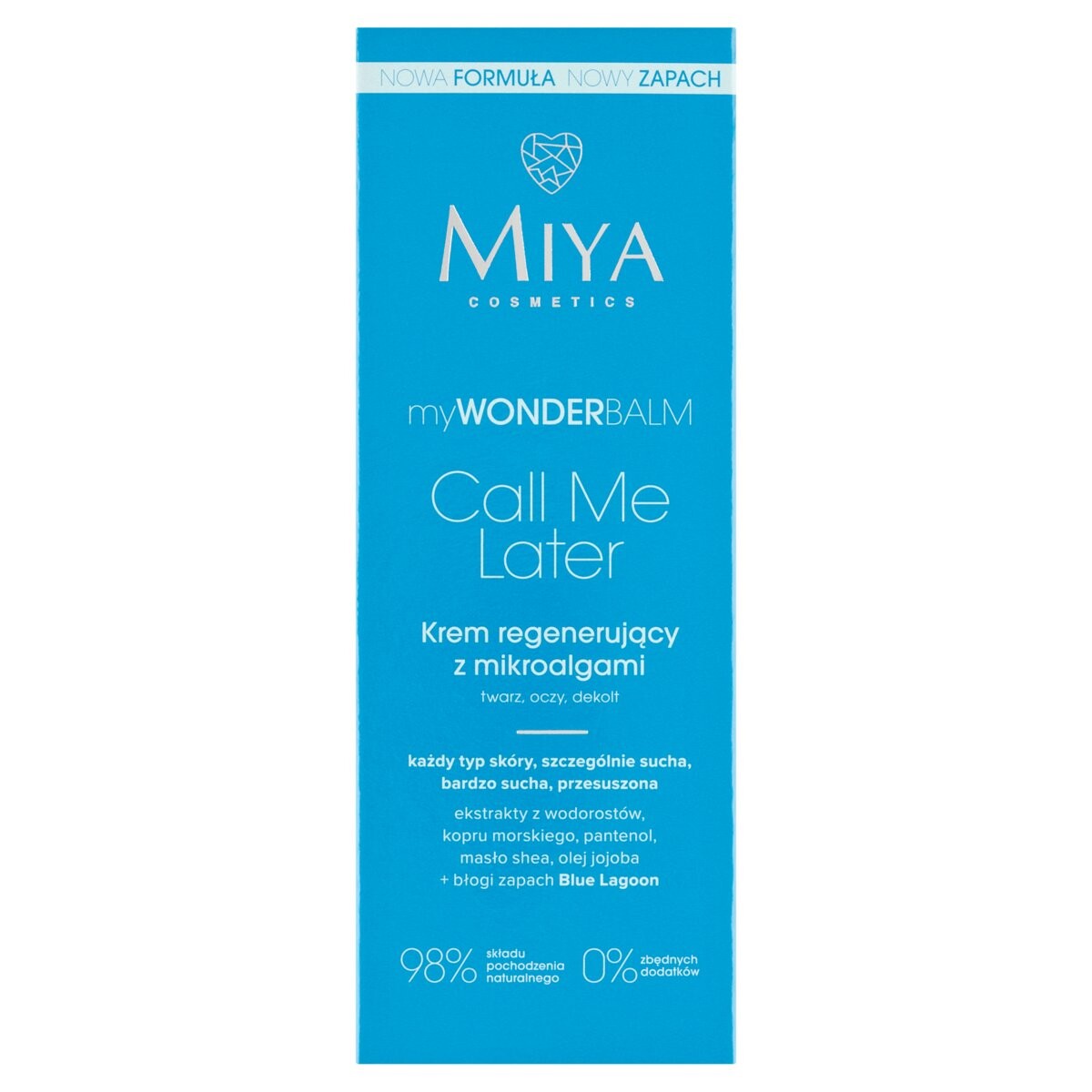 

Miya, Mywonderbalm «Позвони мне позже», восстанавливающий крем с микроводорослями, 75 мл Miya Cosmetics