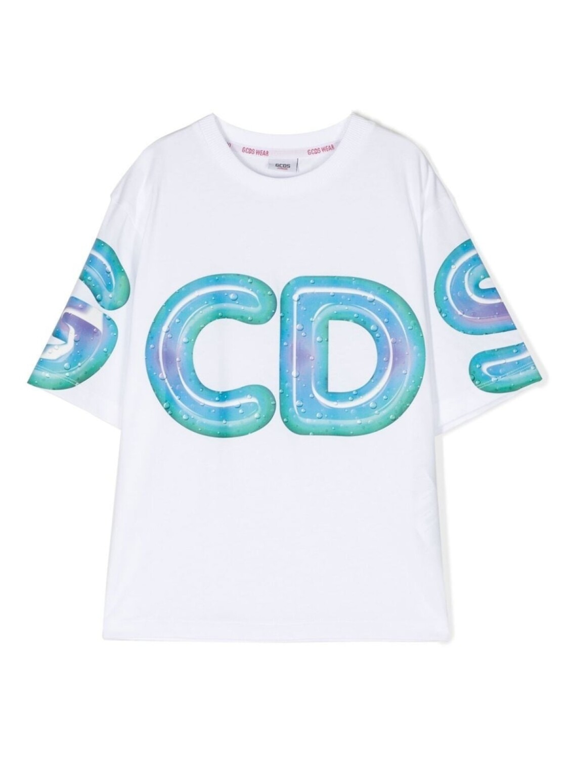 

Gcds Kids футболка с логотипом, белый