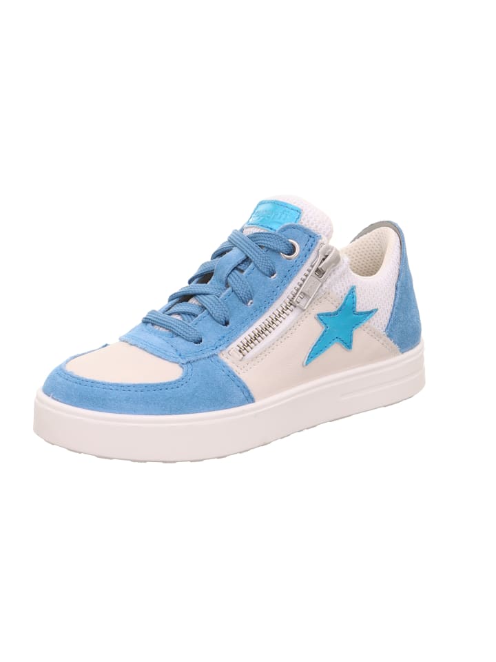 

Кроссовки на шнуровке superfit, цвет hellblau/weiß