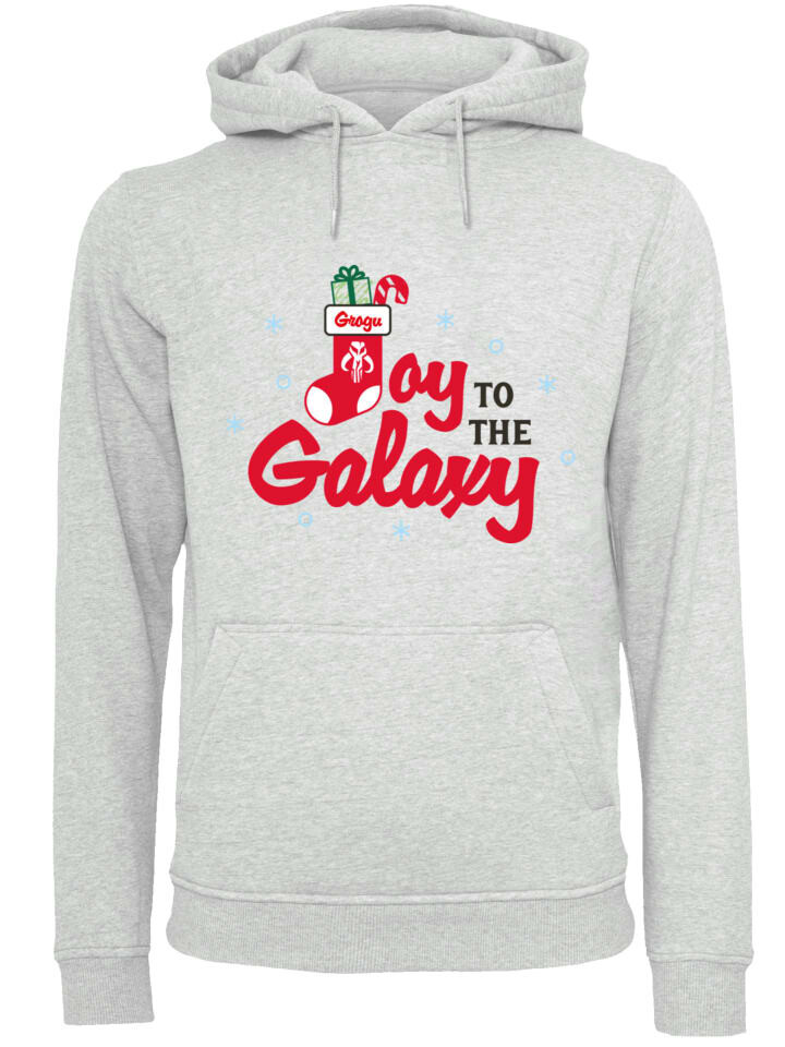 

Пуловер F4NT4STIC Hoodie Star Wars Joy to the Galaxy XMAS, пятнистый серый