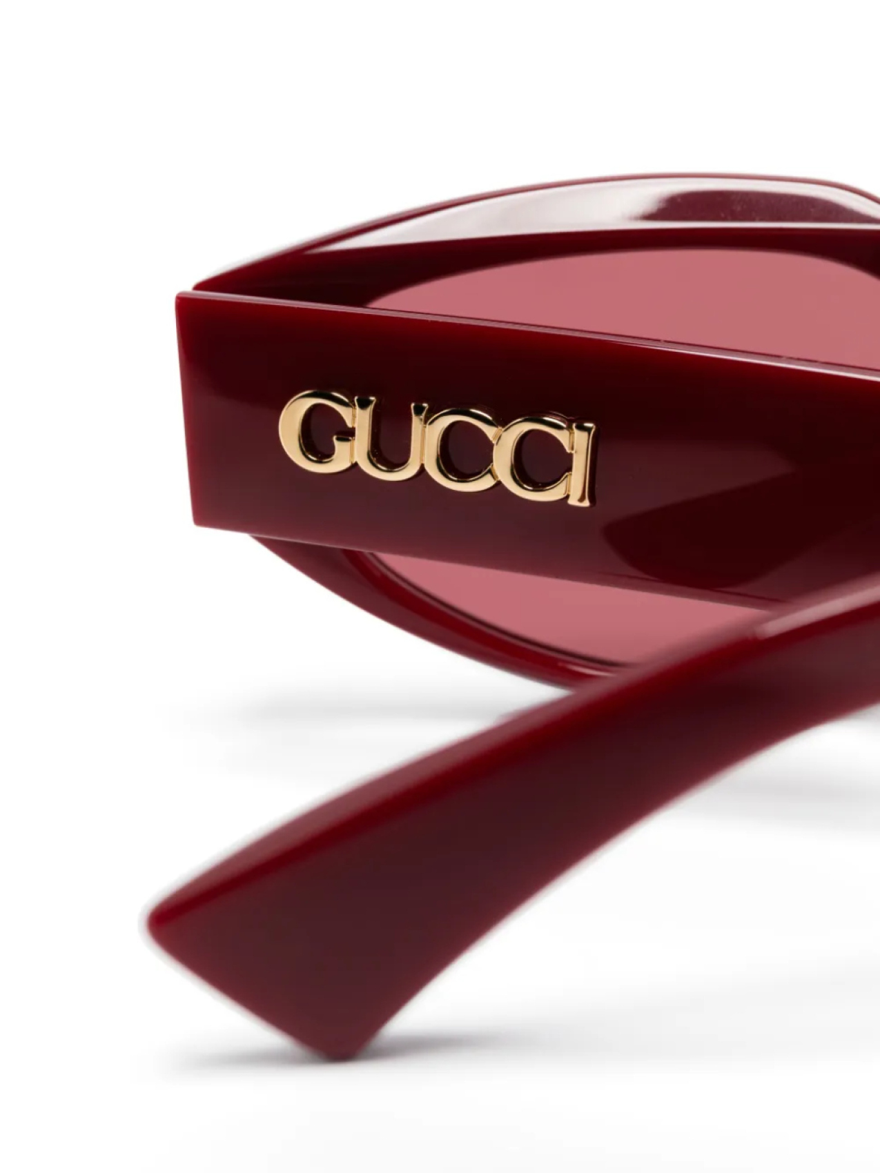 Солнцезащитные очки в оправе «кошачий глаз» Gucci Eyewear, красный — фото 3