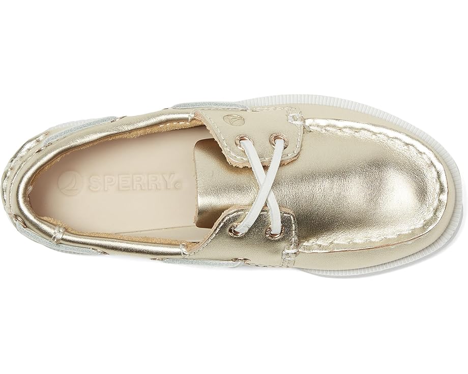Детские лодочники Sperry Authentic Original (Little Kid/Big Kid) Sperry Kids, Metallic Gold — фото 2
