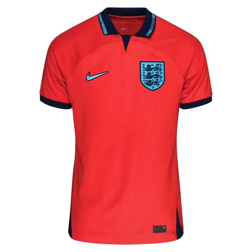 Футболка Англия выездная 2022-23 Рашфорд 11 England, красный — фото 3