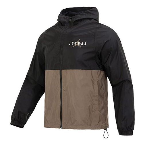 Куртка Air Jordan Esstenials HBR Woven Jacket 'Black Brown', черный
