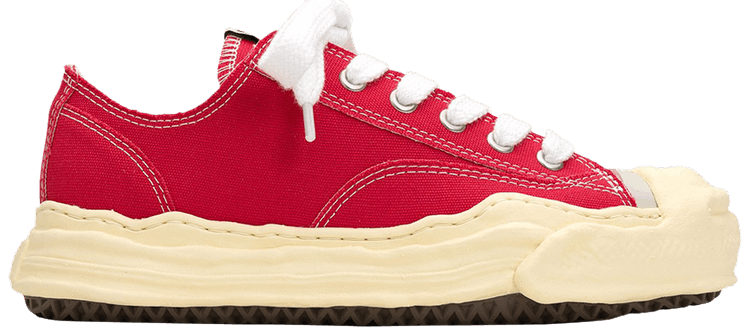 

Кроссовки Maison Mihara Yasuhiro Hank Vintage Sole Canvas Low 'Red', красный