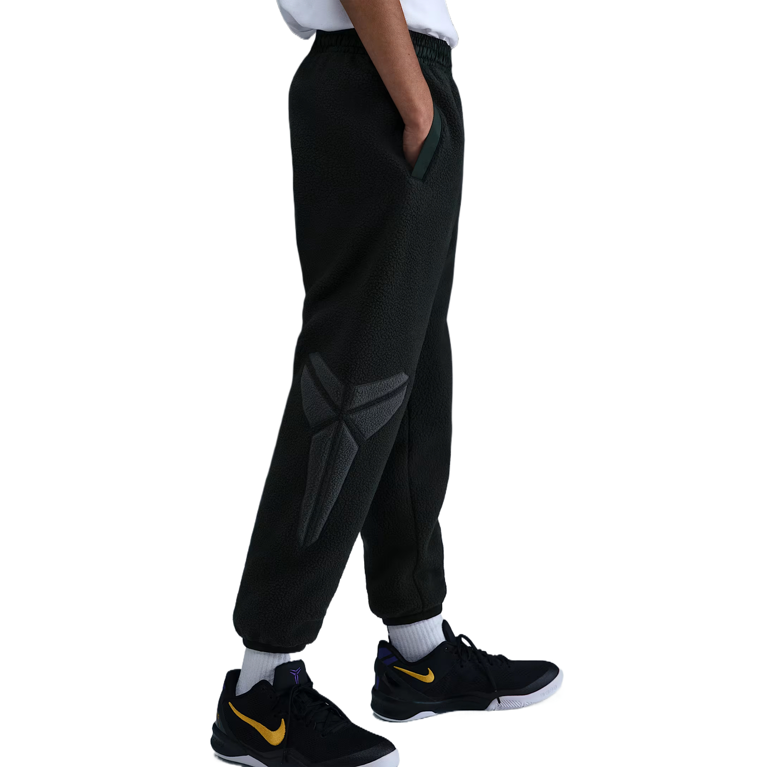 Детские спортивные штаны средней жесткости Nike, черный/anthracite/белый — фото 3