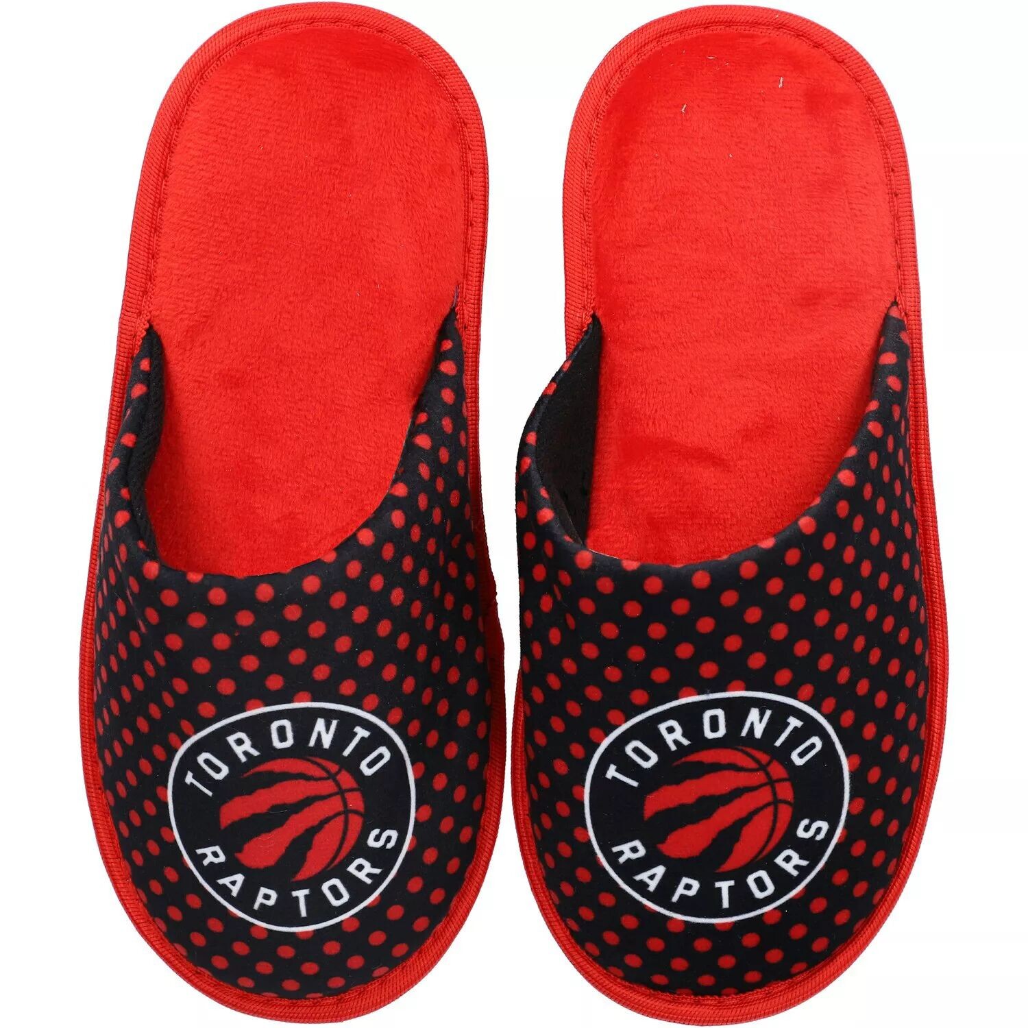 

Женские тапочки с большим логотипом FOCO Toronto Raptors
