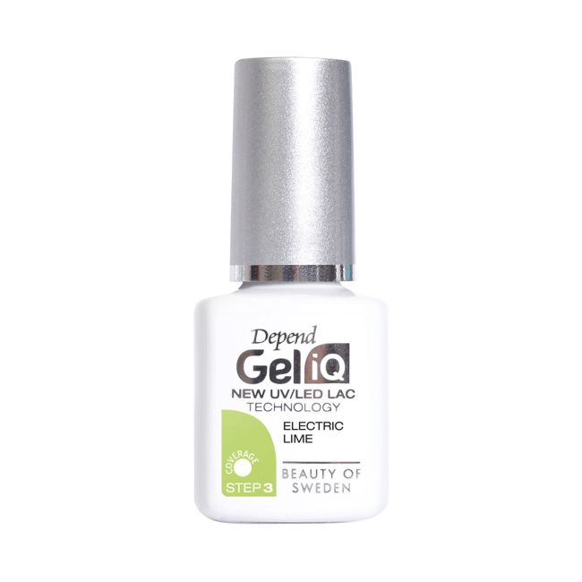 

Гель-Лак для ногтей Gel iq uv/led Depend, цвет electric lime, 5 мл