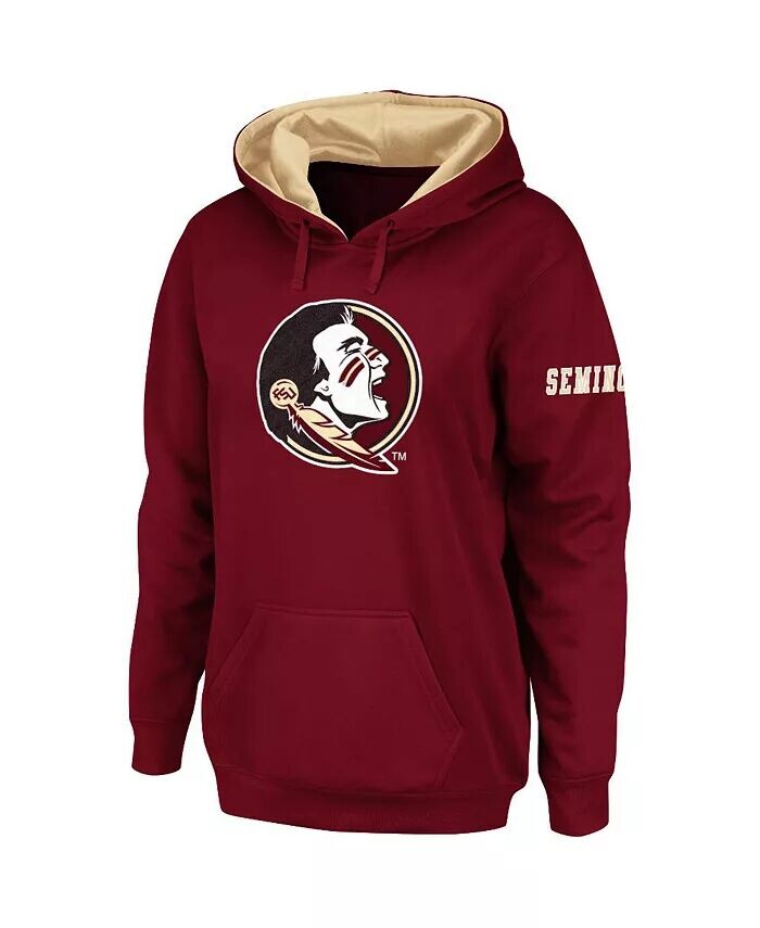 

Женская толстовка с капюшоном Garnet Florida State Seminoles с большим логотипом Stadium Athletic