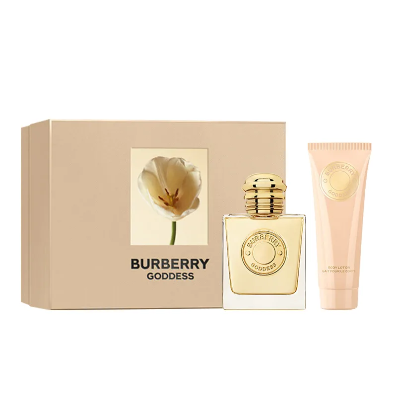 Burberry Набор духов Goddess Box Eau De Parfum EDP с ванильным ароматом 50 мл + 75 мл, Two-Piece Set: 50ml Perfume+75ml Body Lotion — фото 3
