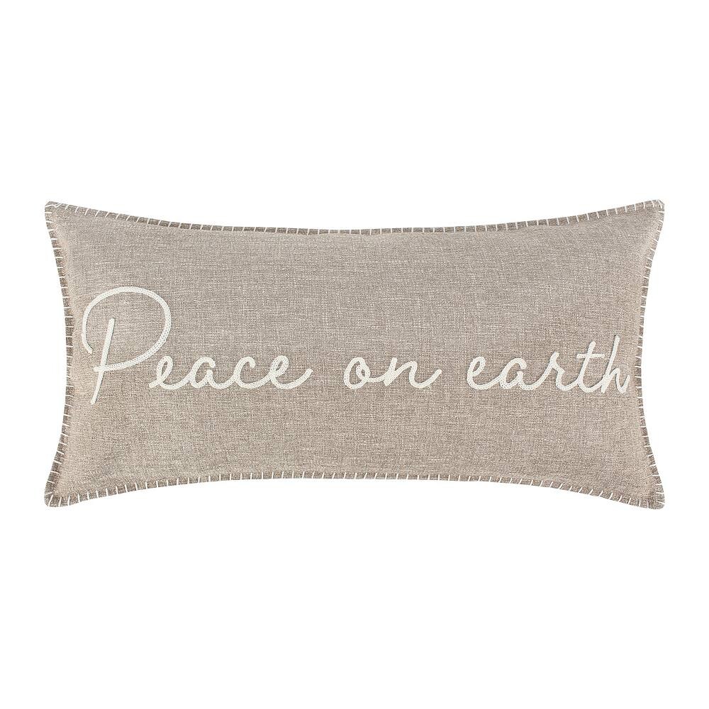 

Подушка Levtex Home Winterberry Forest Peace on Earth, серый