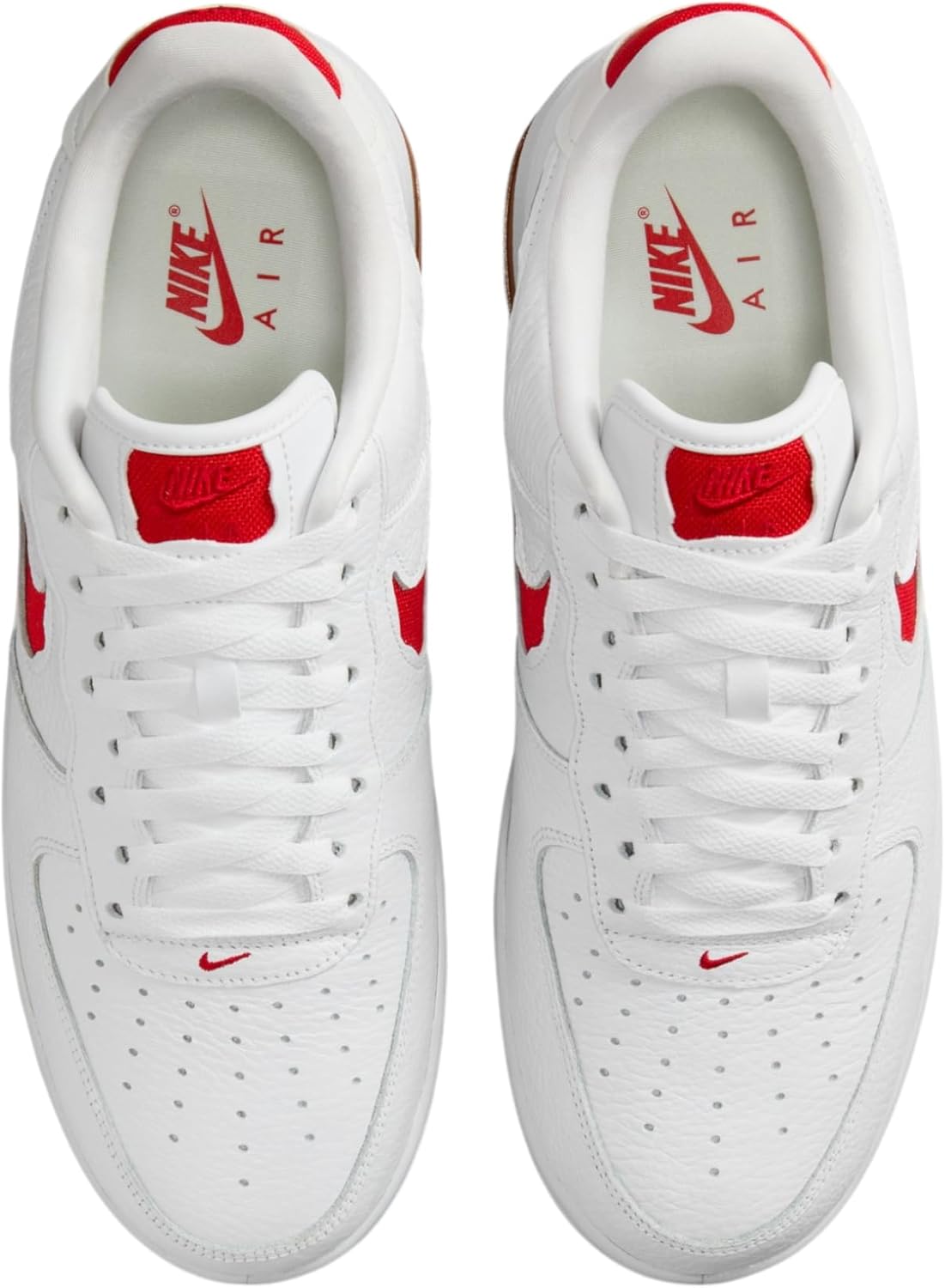 Мужские кроссовки Nike Air Force 1 Low Evo, белый/красный — фото 4