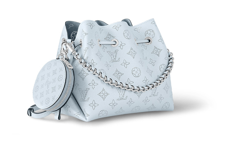 Сумка-ведро Bella Cow из кожи, женская, синяя, LOUIS VUITTON — фото 2