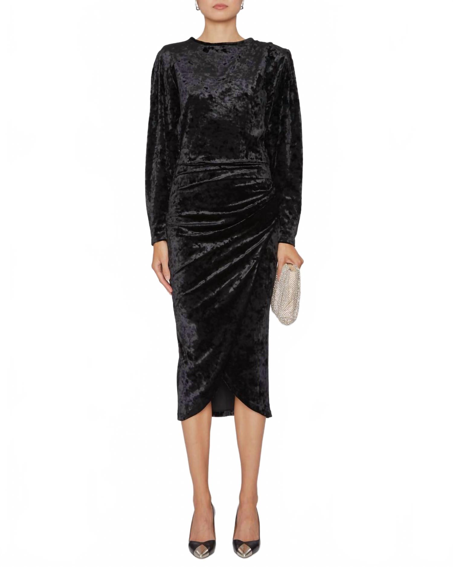 

Isabel Marant Платье Хэдли с длинными рукавами, черное