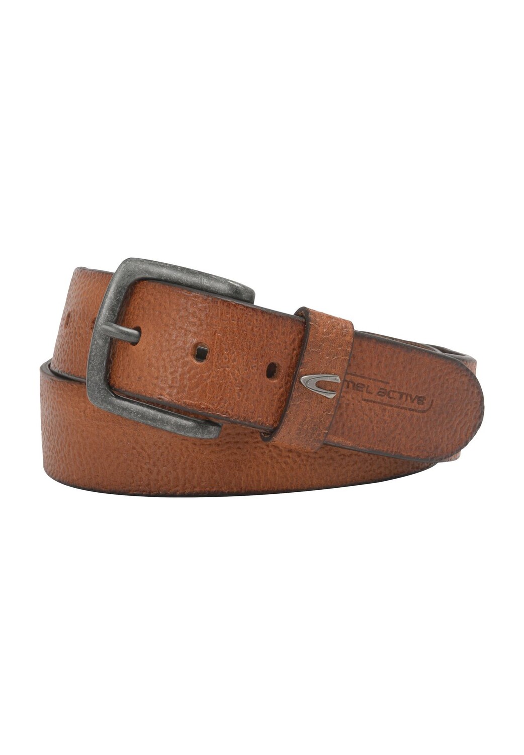 

Ремень кожаный, пряжка, мужской camel active, цвет Cognac