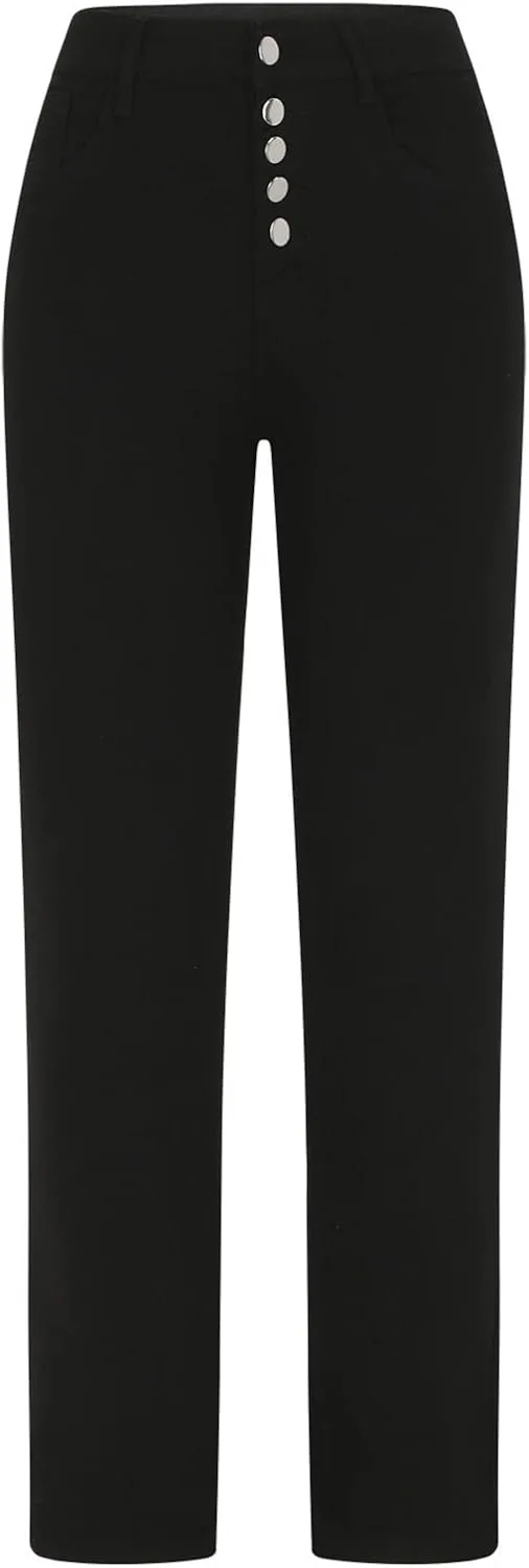 

Джинсы для женщин Stretch Straight Leg High Waisted