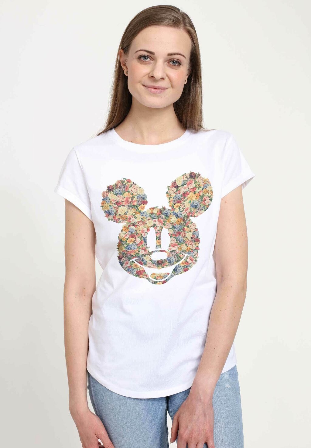 

Футболка с принтом MICKEY CLASSIC FLORAL MICKEY Disney, белый