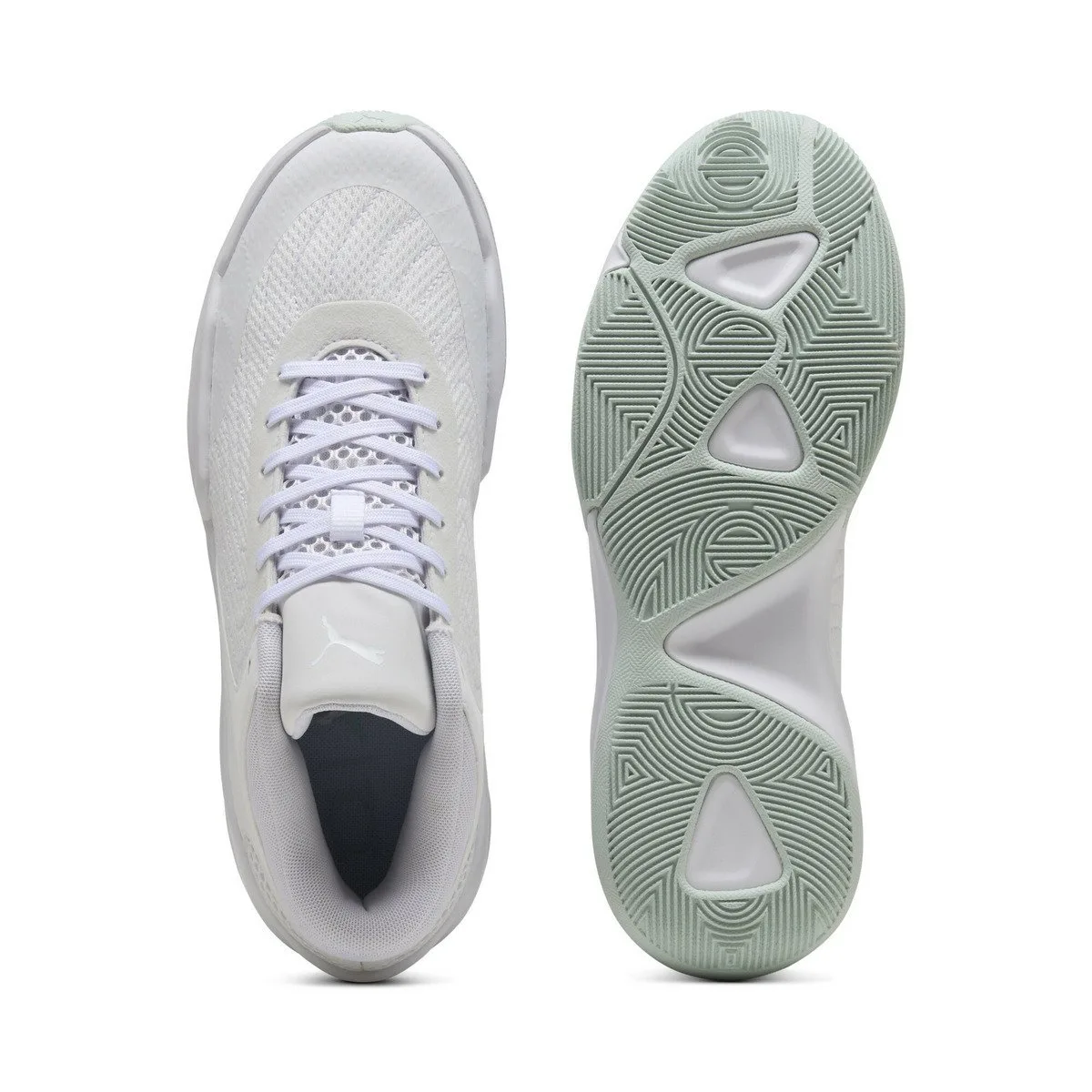 Мужские баскетбольные кроссовки Court Pro 2 PUMA, PUMA White-Peac — фото 4