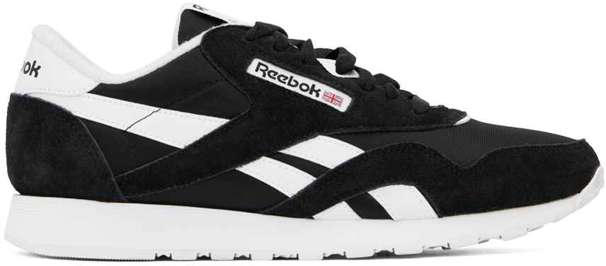 

Черные классические нейлоновые кроссовки Reebok Classics