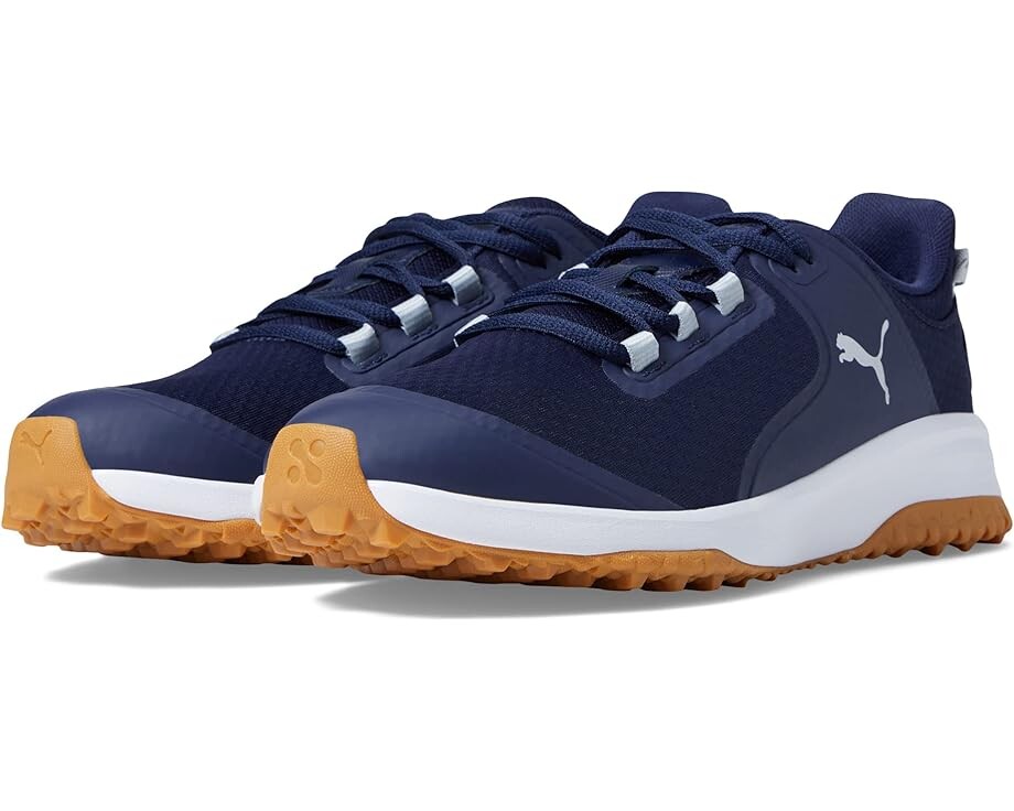 

Кроссовки PUMA Golf Fusion Grip Golf Shoes, цвет Puma Navy/Puma Silver/Quiet Shade, Синий, Кроссовки PUMA Golf Fusion Grip Golf Shoes, цвет Puma Navy/Puma Silver/Quiet Shade