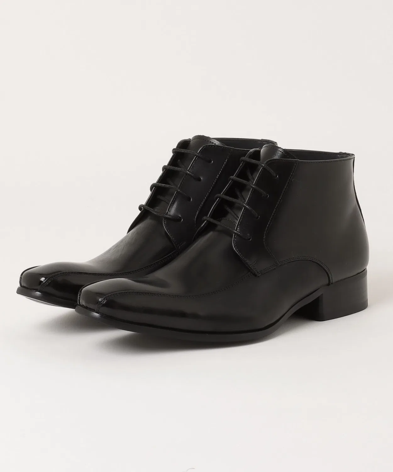 Ботинки кожаные dress boots с шнуровкой, коричневый — фото 2