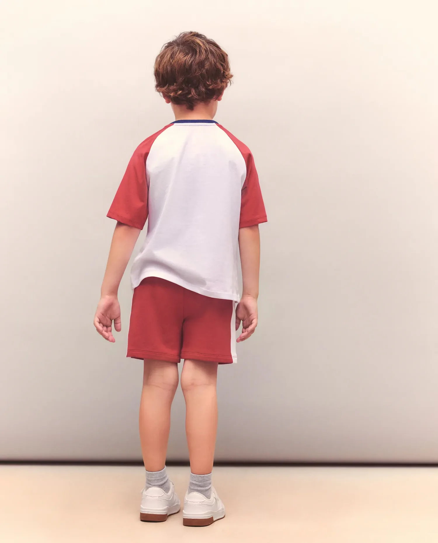 Спортивная детская футболка с коротким рукавом реглан Kids El Corte Inglés, красный — фото 3