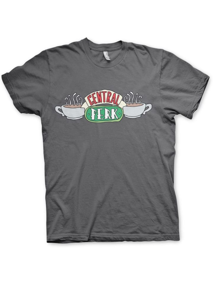 

Футболка Central Perk T-Shirt серого цвета Friends, Серый, Футболка Central Perk T-Shirt серого цвета Friends