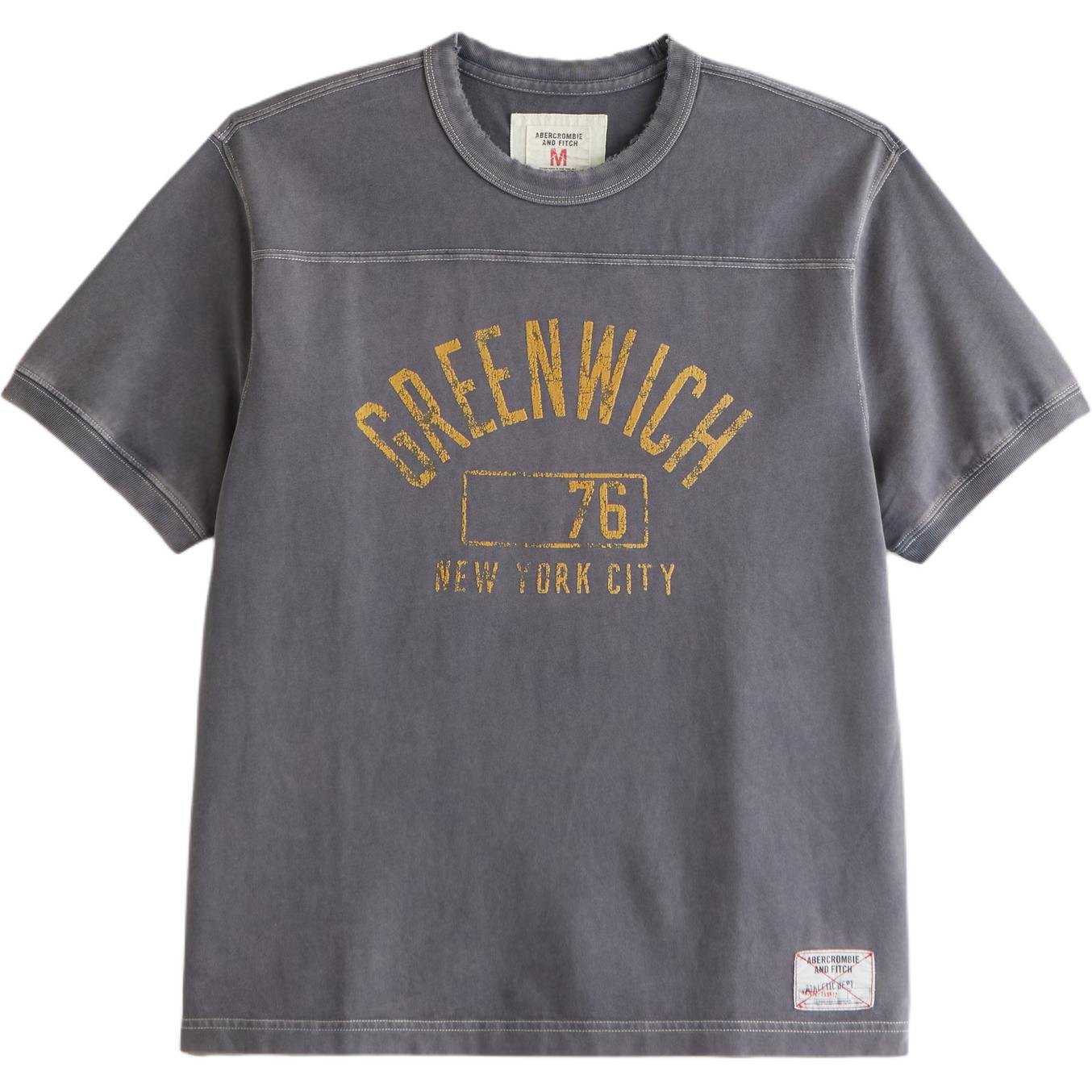 

Футболка Men's Abercrombie＆Fitch, темно-серый