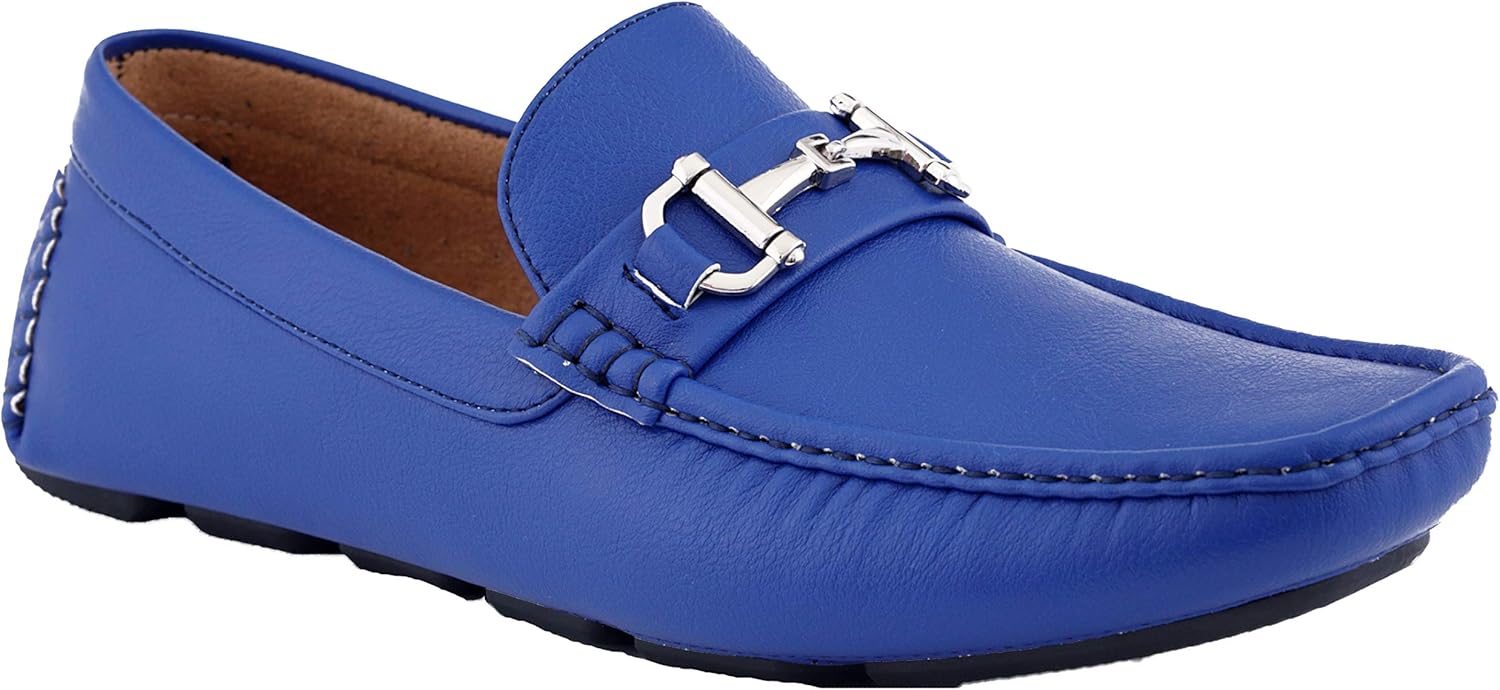 

Мужские повседневные слипоны Amali Walken, мокасины для вождения с серебряной пряжкой, доступны из мягкого микрофибры и искусственной кожи