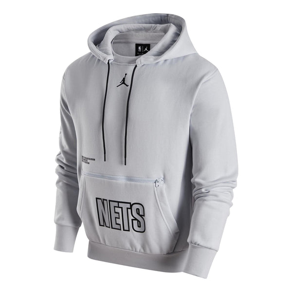 

Толстовка Air Jordan NBA Brooklyn NETS Hoodie 'Grey', серый