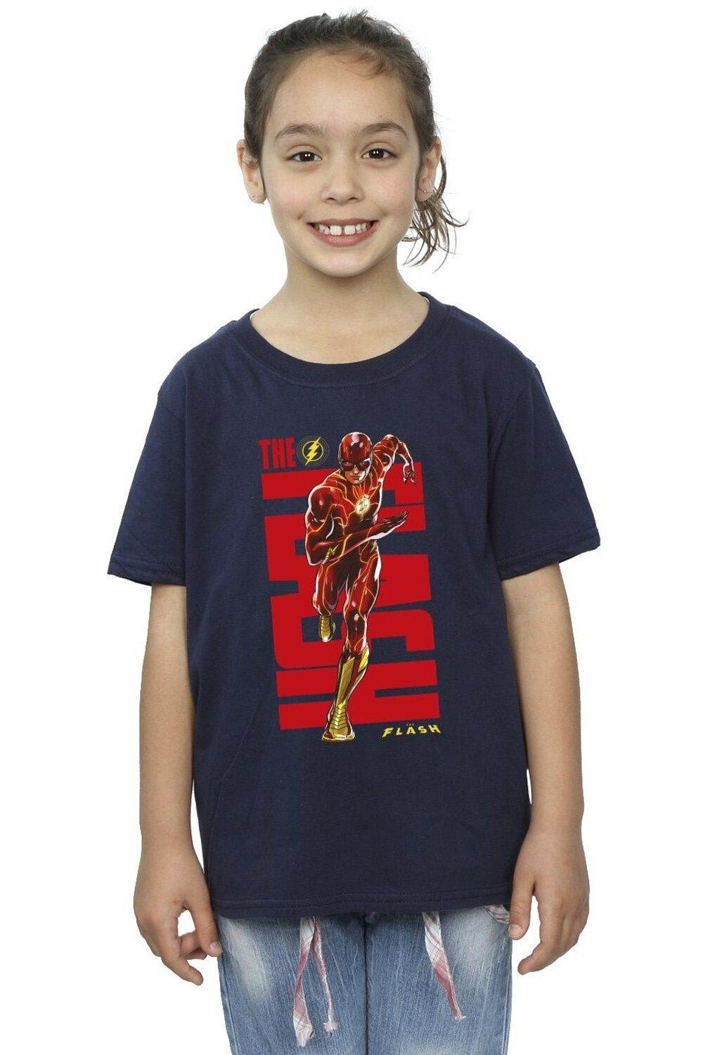 

Хлопковая футболка Flash Dash DC Comics, темно-синий, Черный, Хлопковая футболка Flash Dash DC Comics, темно-синий