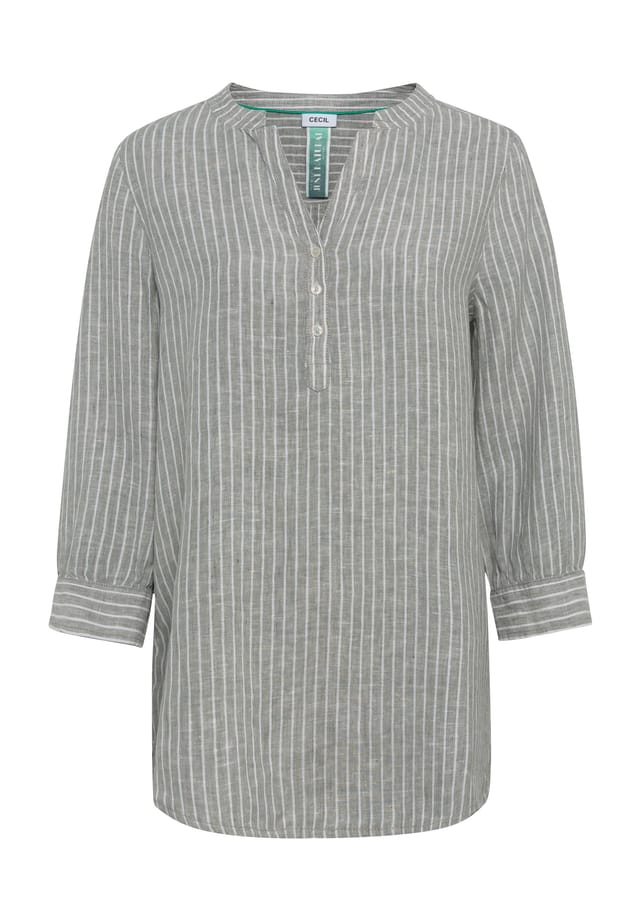 

Льняная блузка с рукавом 3/4 Cecil, цвет 26432 chambray ba