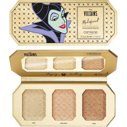 

Палетка хайлайтеров Disney Villains Maleficent 010 Rise Over 31,5G, Catrice