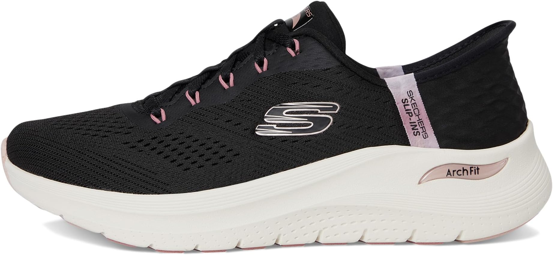 Кроссовки SKECHERS Arch Fit 2.0 Easy Chic Hands Free Slip-Ins, Black Rose Gold — фото 4