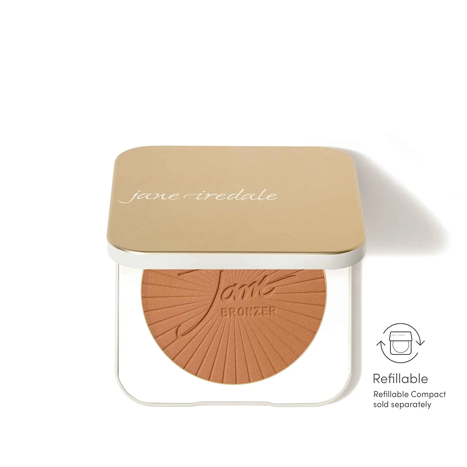 Сменный блок матирующего бронзера Jane Iredale PureBronze Matte Bronzer: бронзирующая пудра с возможностью наслаивания, легкая и дышащая текстура, не тестируется на животных, 3 натуральных оттенка., Medium — фото 3