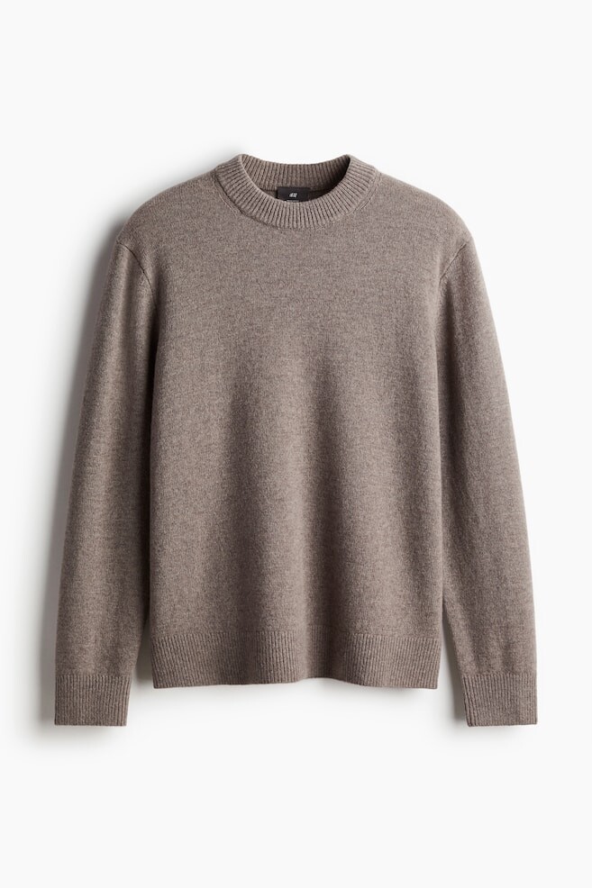 

Шерстяной свитер обычного кроя H&M, серый