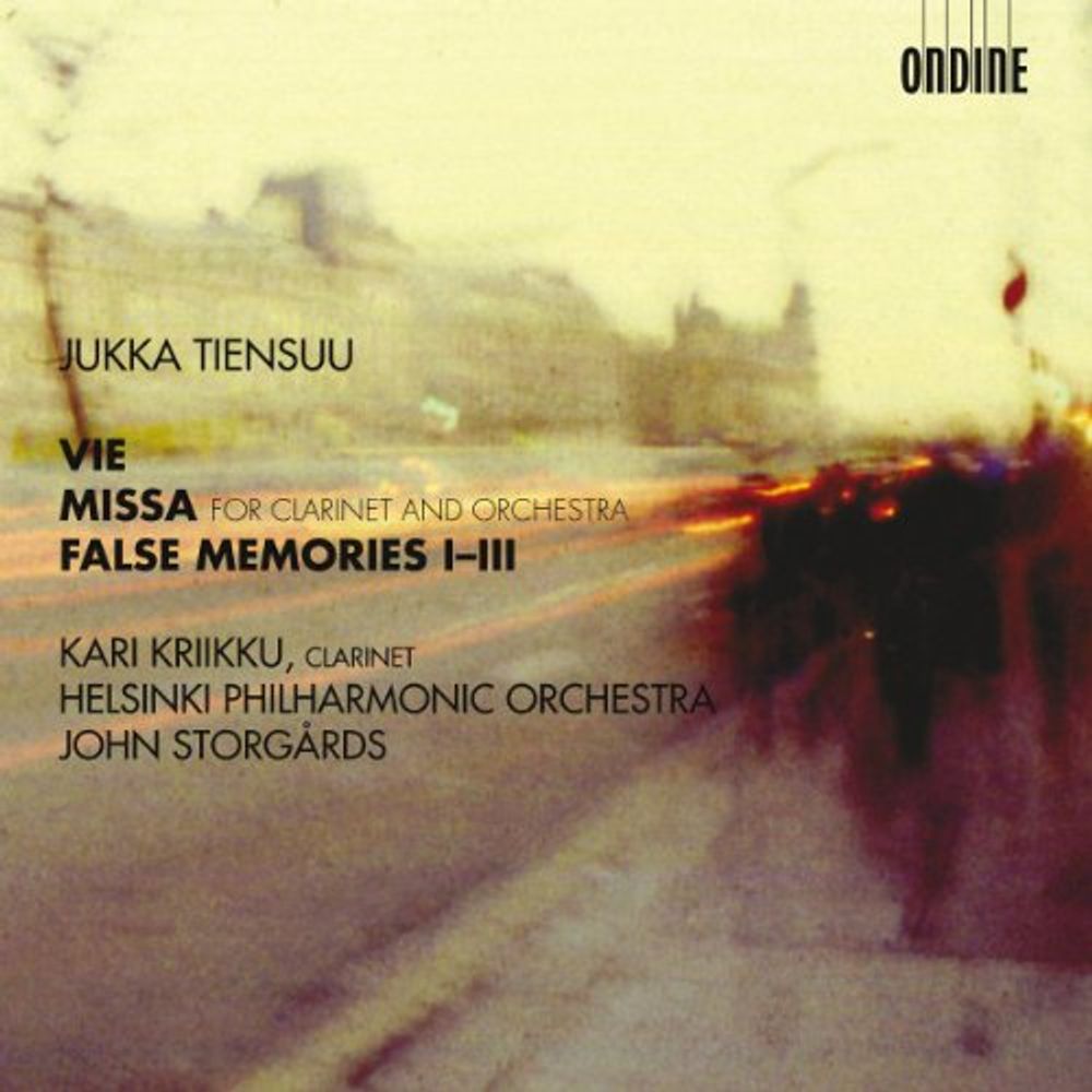 

Диск CD Tiensuu: Vie / Missa (For Clarinet & Orchestra) / False Memories I-III - Jukka Tiensuu, John Storgårds, Kari Kriikku, Helsinki Philharmonic Orchestra